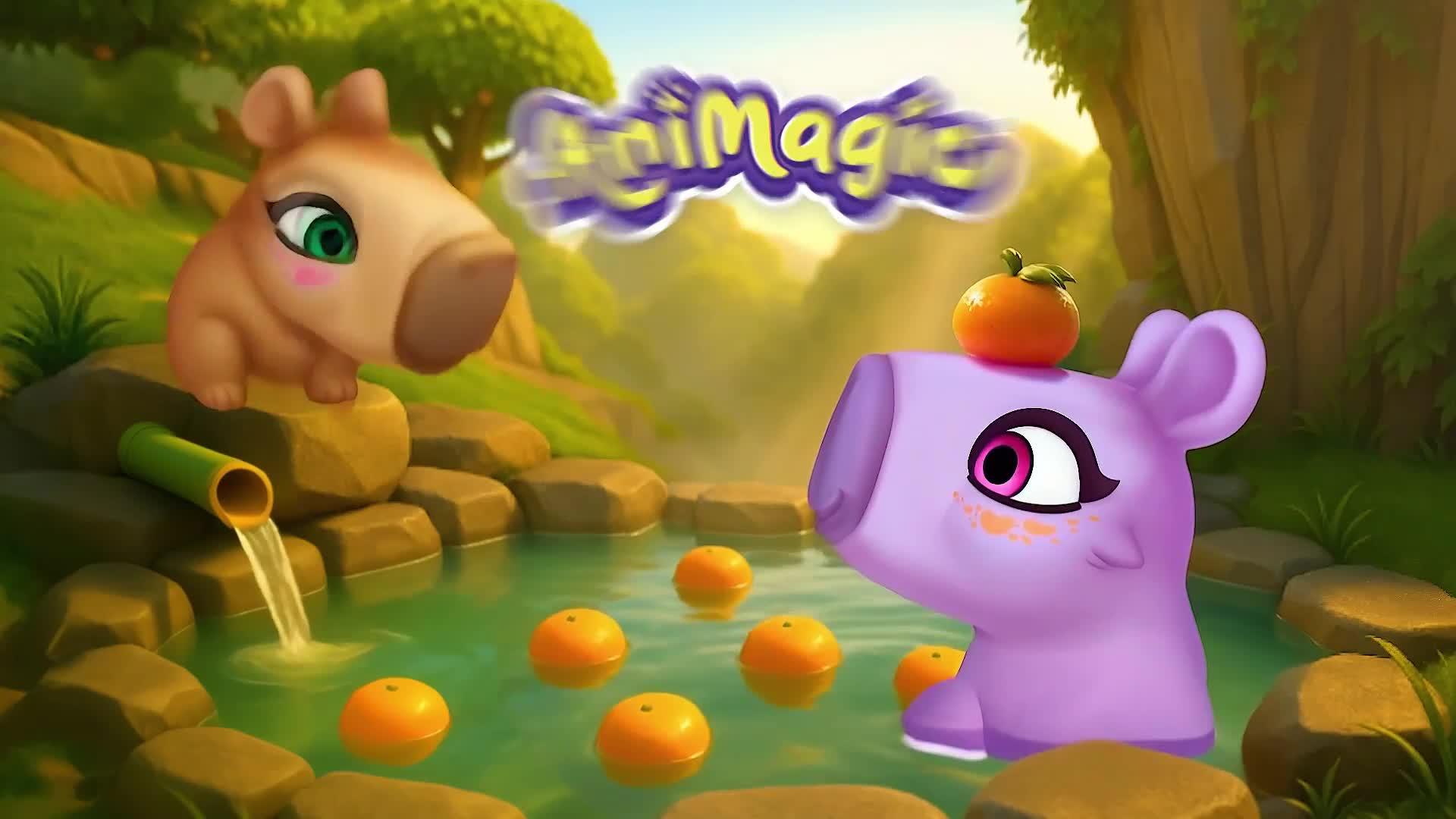 Image thumbnail 7 of 7 of AniMagic Let's Glo Capybara Interactive Pet&nbsp;- Brown