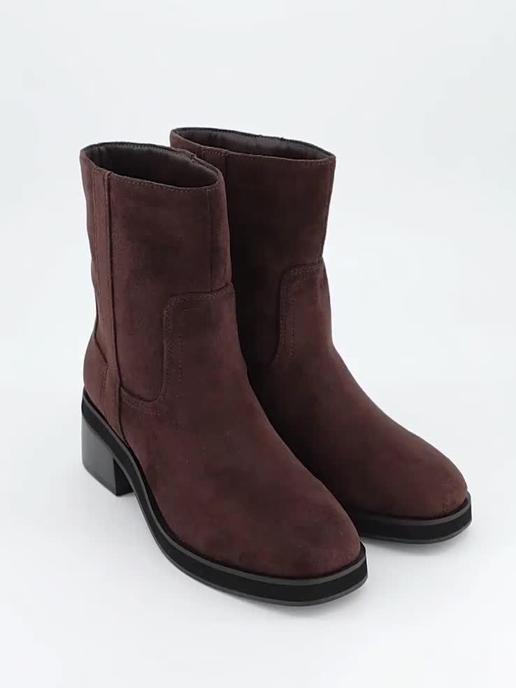 Video of the-very-collection-low-block-heel-ankle-boot-brown