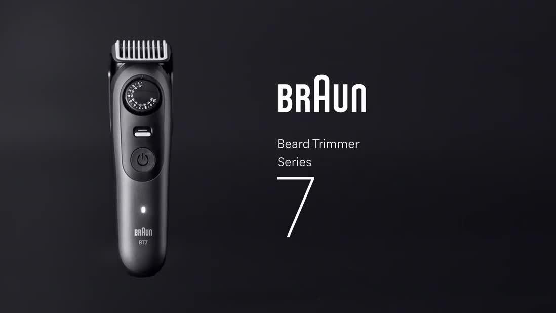 Image thumbnail 8 of 8 of Braun Beard Trimmer Series 7,+10 Barbering Tools, 40 Lengths,ProBlade,BT7540, Blue