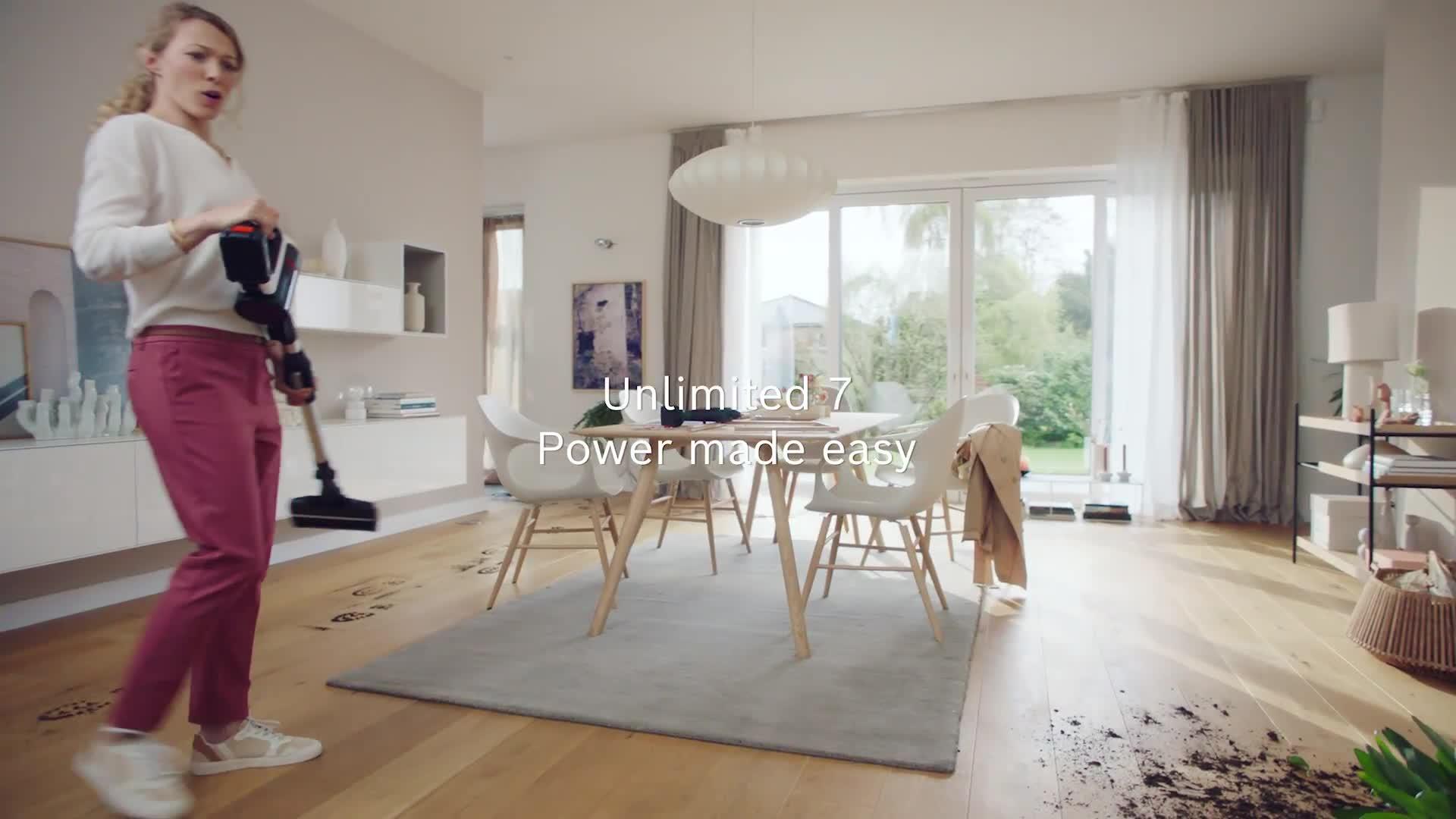 Image thumbnail 8 of 8 of Bosch Unlimited 7 BCS711GB 40 mins runtime, Cordless Vacuum Cleaner - Granite