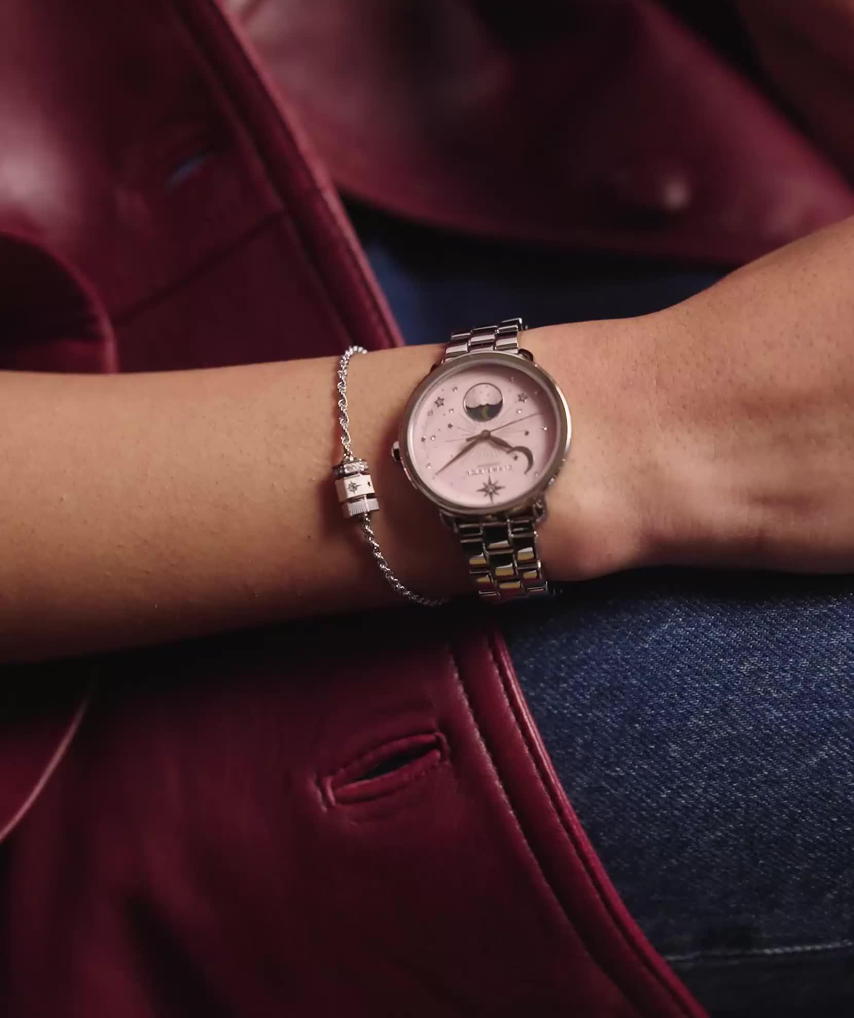 Image thumbnail 8 of 8 of Olivia Burton 34mm Moonphase Stainless Steel Watch