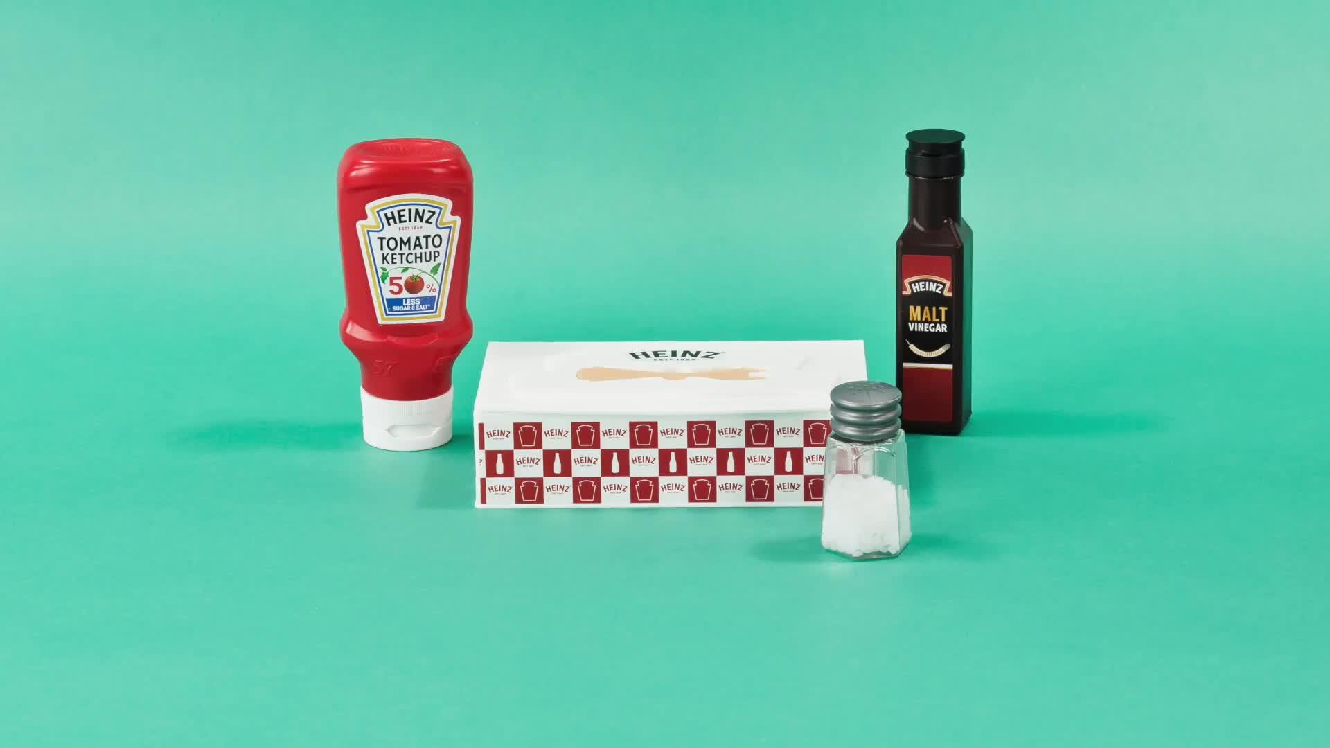 Image thumbnail 8 of 8 of Casdon Toy Heinz Fish & Chips Takeaway Set
