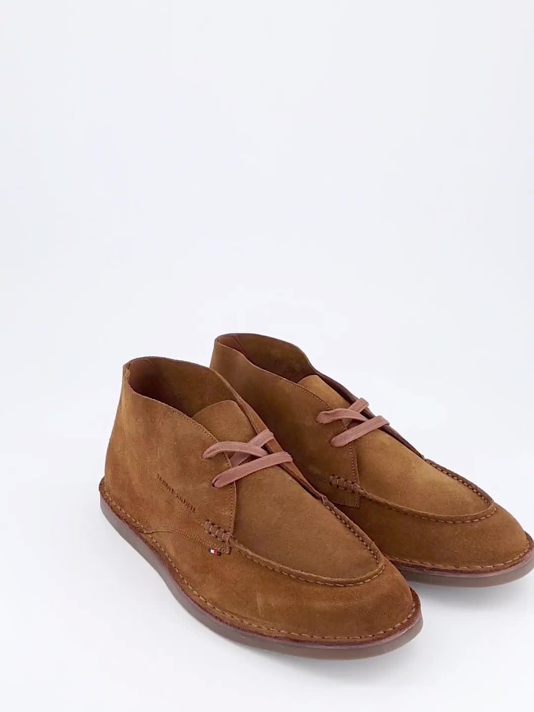 Image thumbnail 7 of 7 of Tommy Hilfiger Stitchdown Suede Chukka Boots - Brown