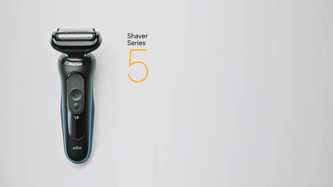 Image thumbnail 8 of 8 of Braun Series 5 Electric Shaver, Up to 50 min, 52-A1000S -&nbsp;Azure