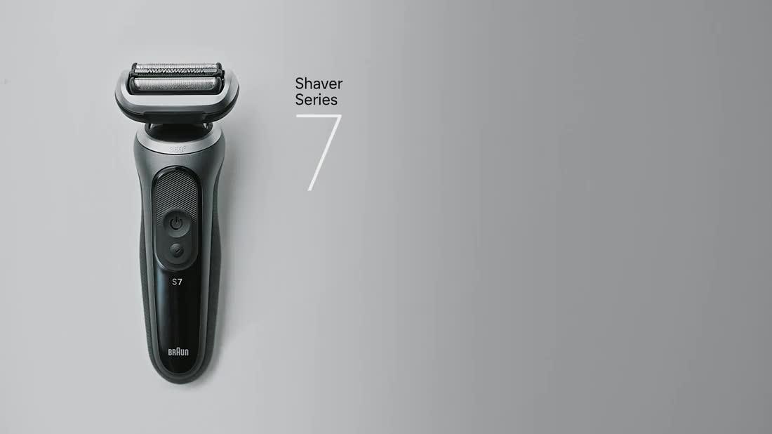 Video of braun-series-7-electric-shaver-1-attachment-72-g1200s--nbspgrey