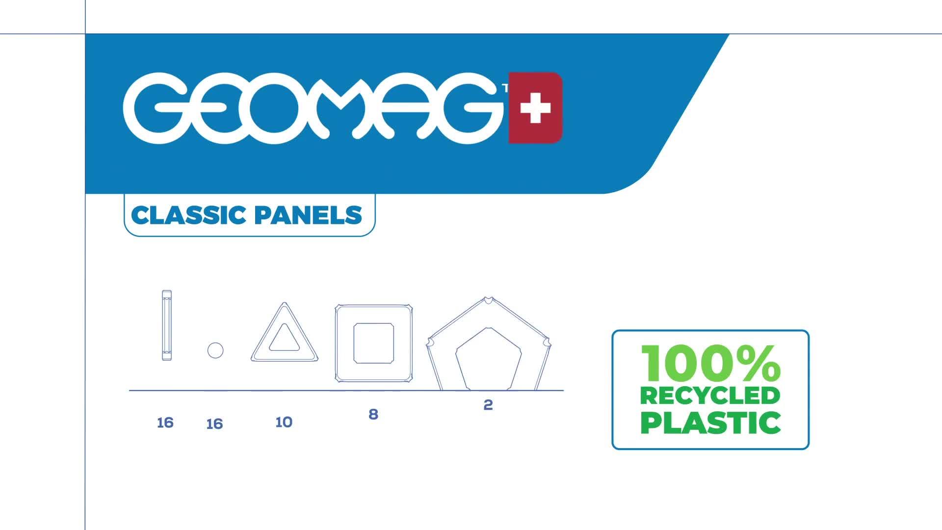 Video of geomag-classic-panels-52-pcs