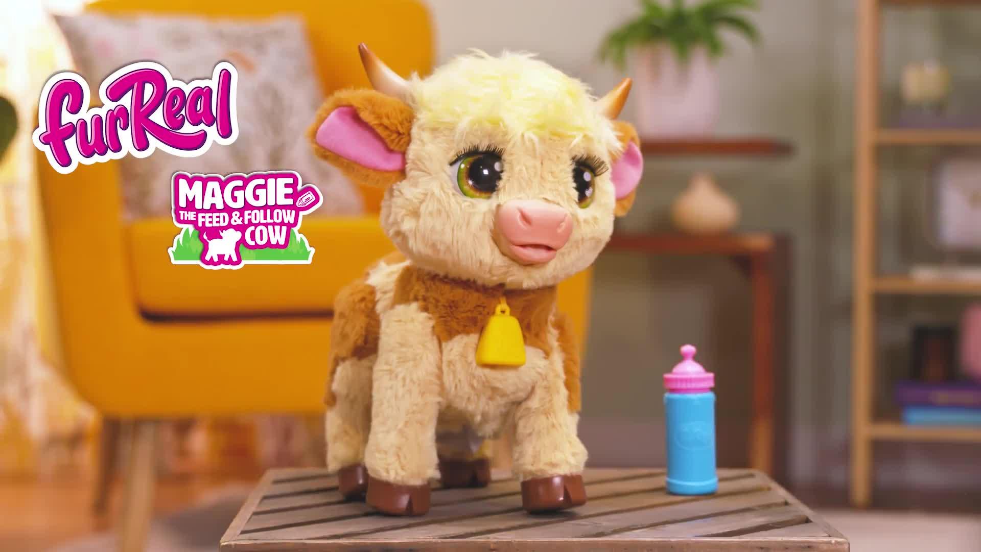 Video of furreal-friends-furreal-plush-toy-interactive-pet-maggie-the-feed-follow-cow