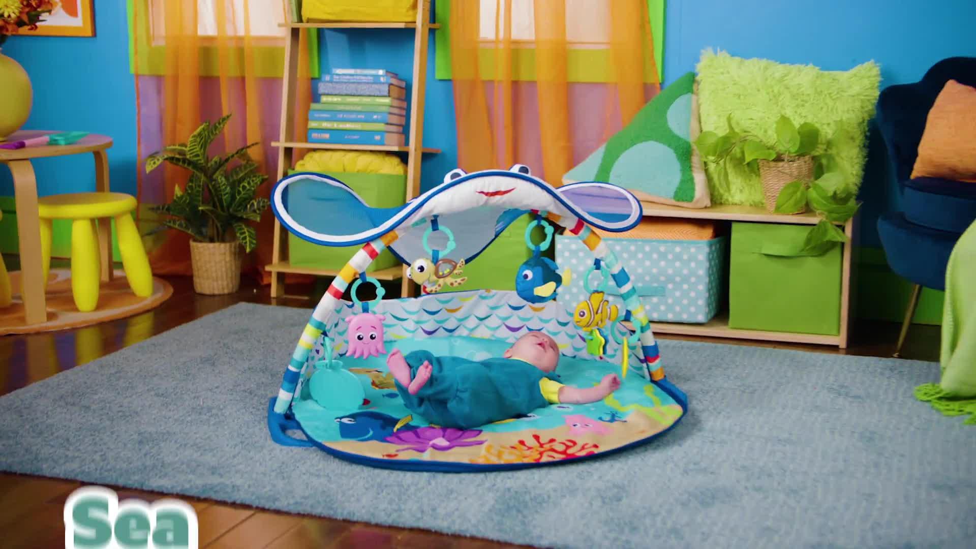 Image thumbnail 8 of 8 of Bright Starts Disney Baby FINDING NEMO Mr. Ray Ocean Lights &amp; Music Gym