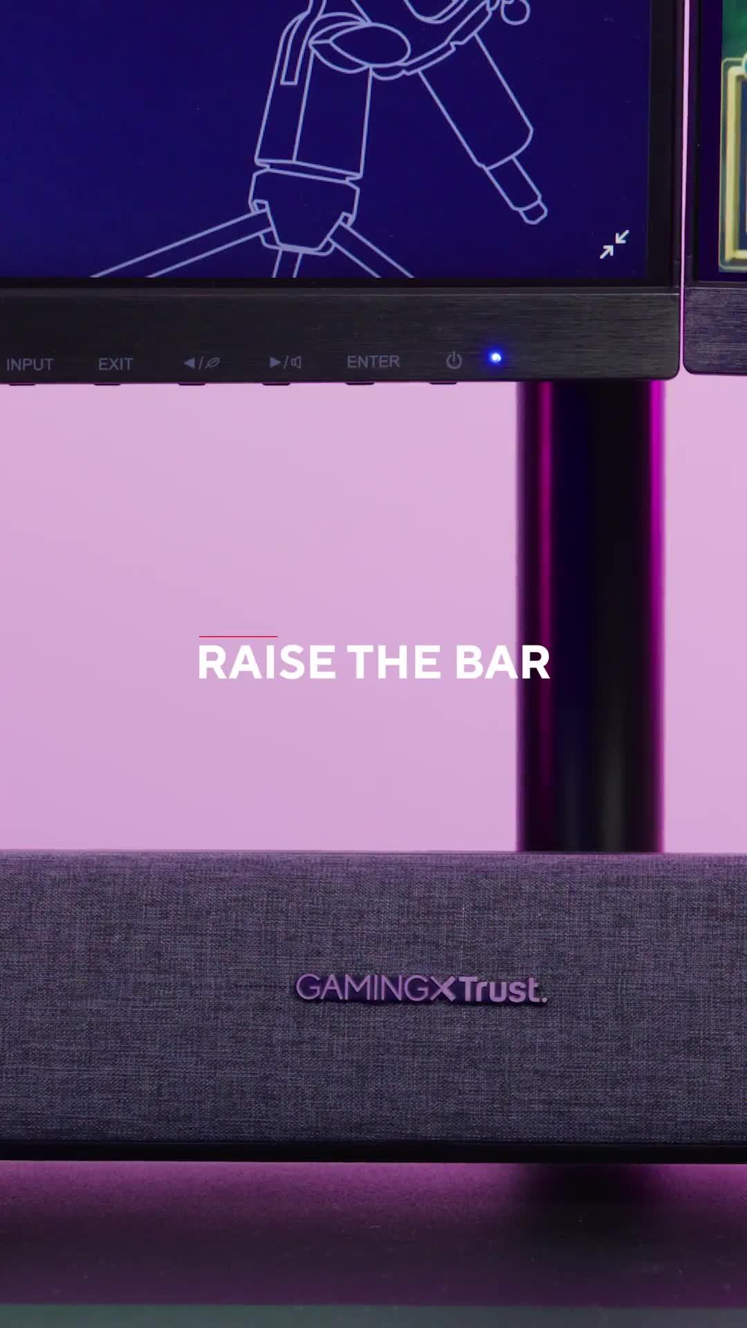 Video of trust-gxt620-axon-rgb-illuminated-soundbar-pc-speaker-for-computer-laptop-smartphone-tablet-tv