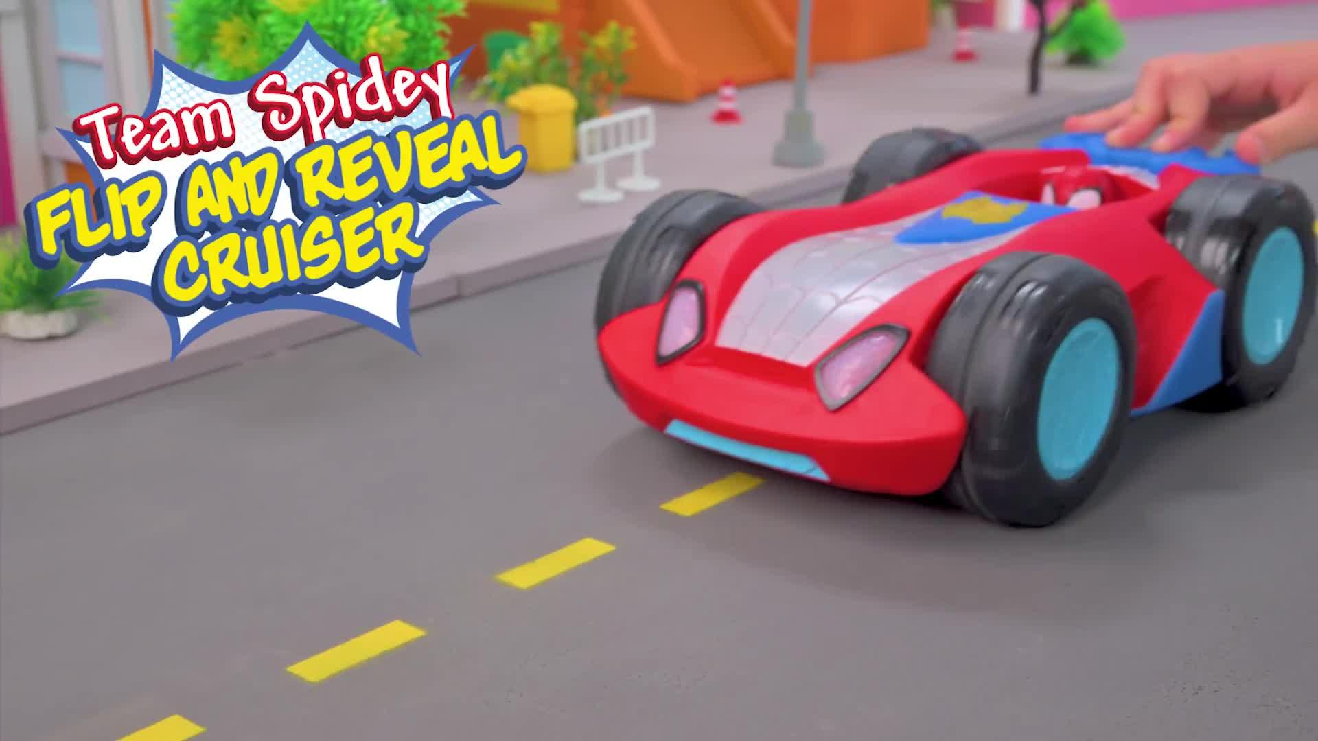 Image thumbnail 7 of 7 of Spidey and His Amazing Friends Spidey and His Amazing Friends Team Spidey Flip &amp; Reveal Cruiser