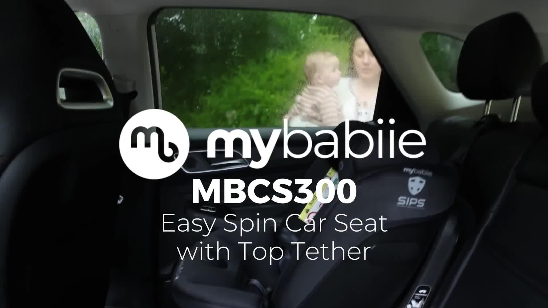 Image thumbnail 8 of 8 of My Babiie MBCS300 Easy Spin R129 Car Seat with Top Tether - Pink Leopard
