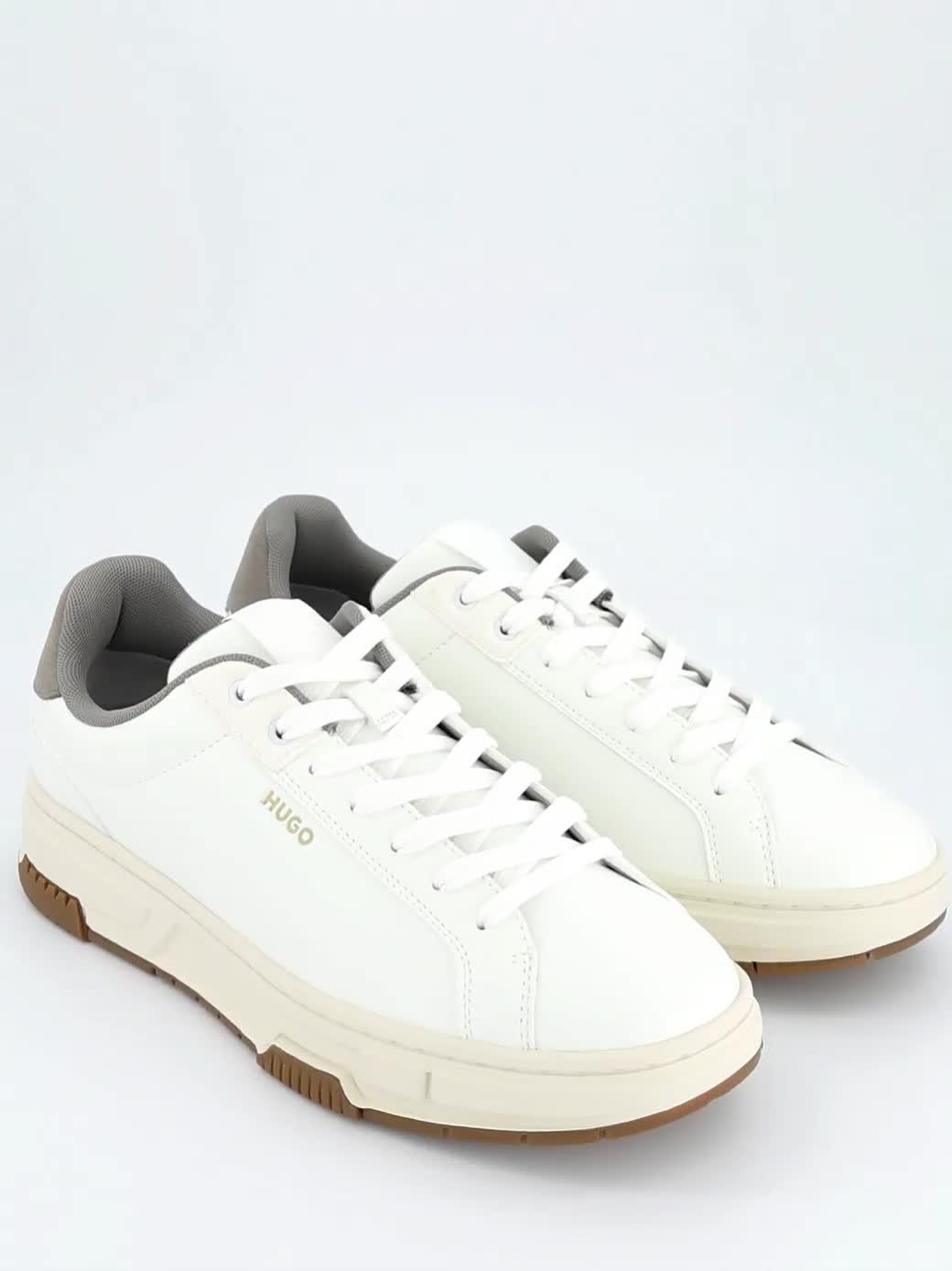 Image thumbnail 7 of 7 of HUGO Yarrow Tenn PU Trainers - White