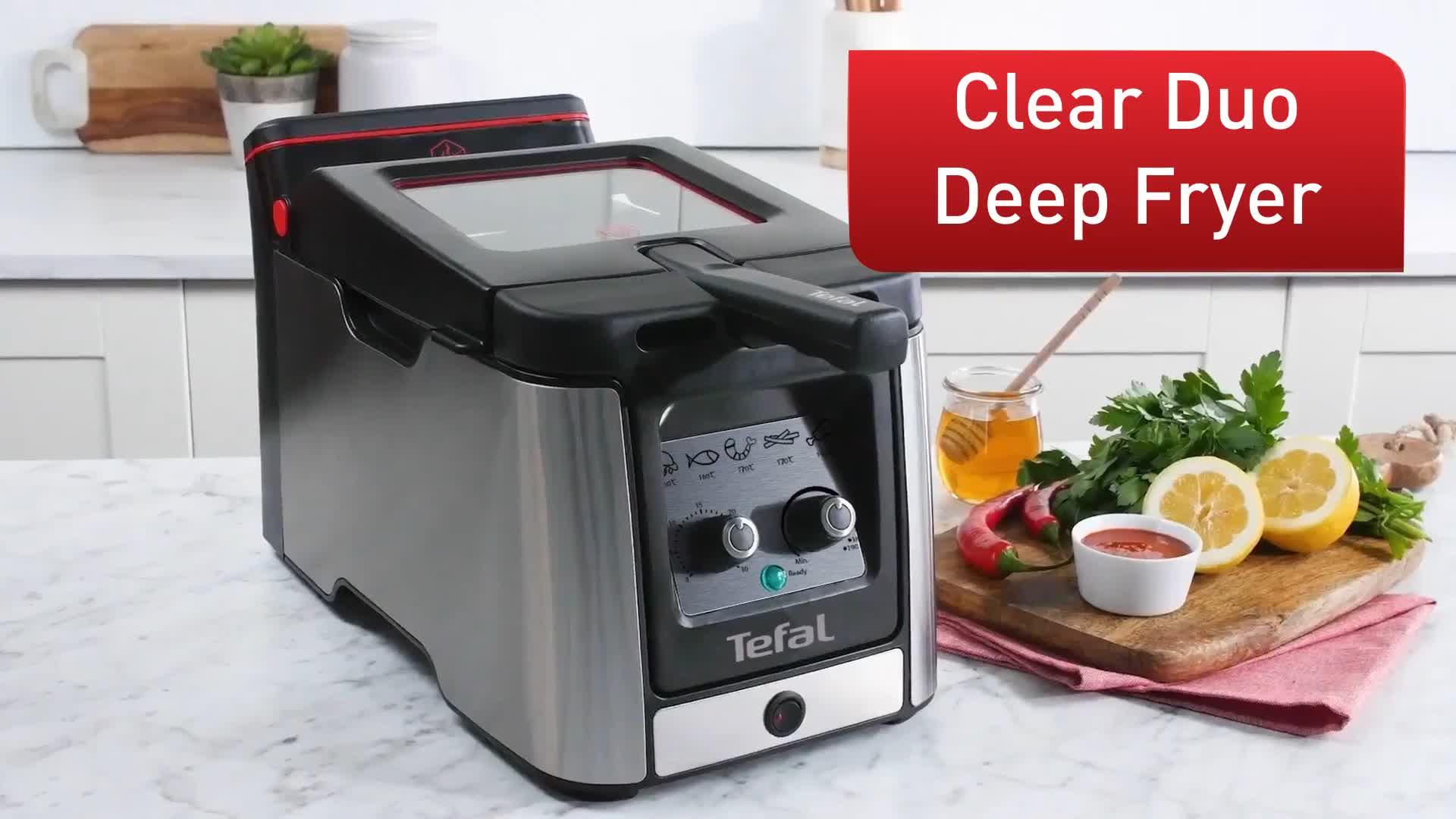 Video of tefal-odourless-xl-anti-fog-window-35l-deep-fryer-stainless-steel