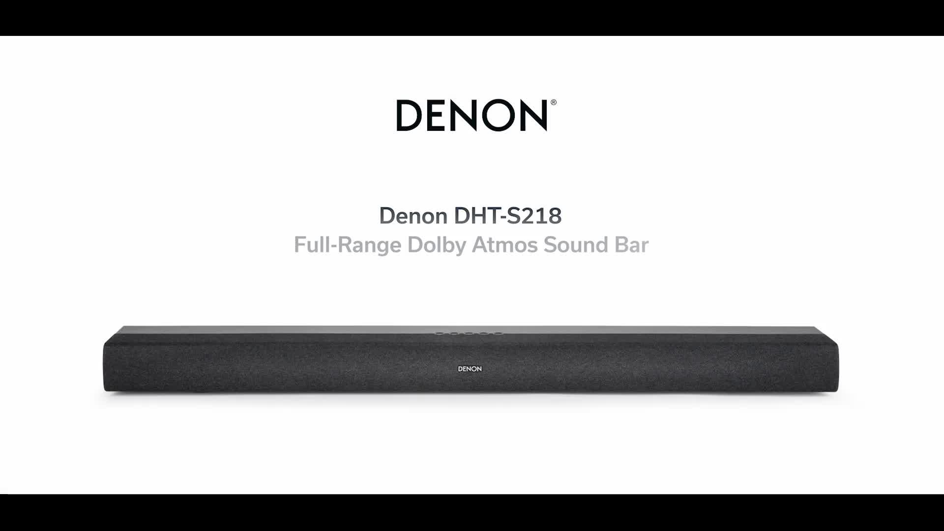 Video of denon-dht-s218-soundbar-with-dolby-atmos--nbspblack