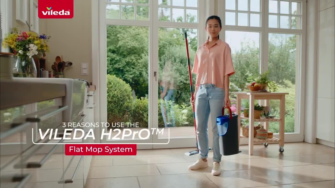 Image thumbnail 7 of 7 of Vileda H2pro Flat Mop And Bucket Set