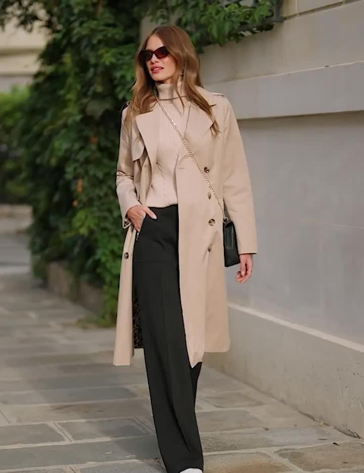 Image thumbnail 6 of 6 of Sosandar Super Soft Wide Leg Trousers - Black