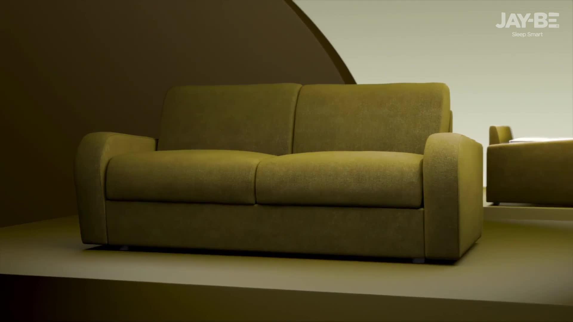Image thumbnail 8 of 8 of Jaybe Deco Snuggler Sofa Bed With E-sprung Mattress