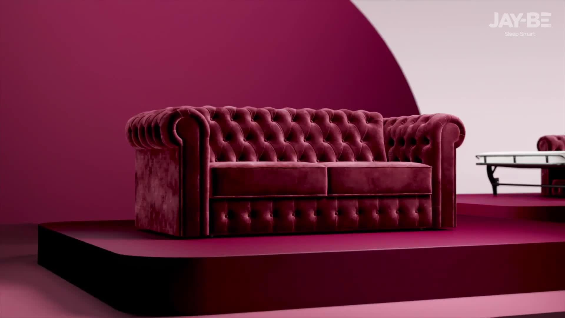 Image thumbnail 8 of 8 of Jaybe Chesterfield Snuggler Sofa Bed With E-sprung  Mattress