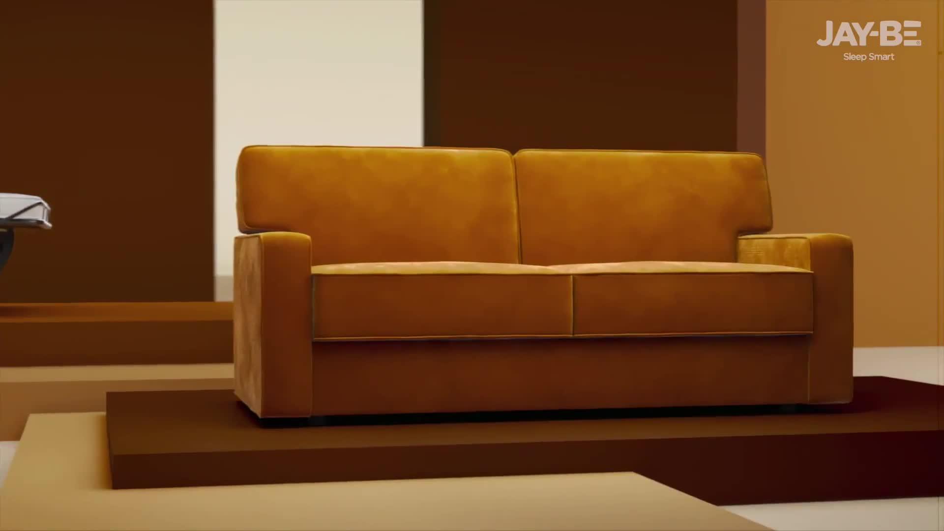 Image thumbnail 8 of 8 of Jaybe Linea Four Seater Sofa Bed With E-sprung Mattress