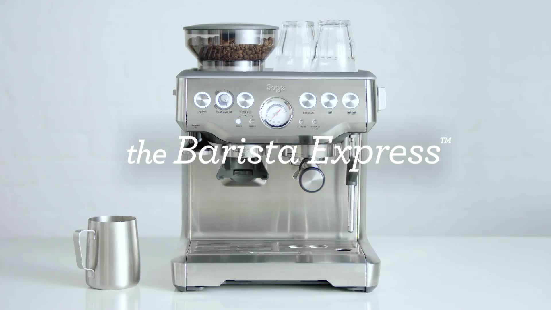 Image thumbnail 5 of 5 of Sage Sage the Barista Express Espresso Machine - Black Truffle