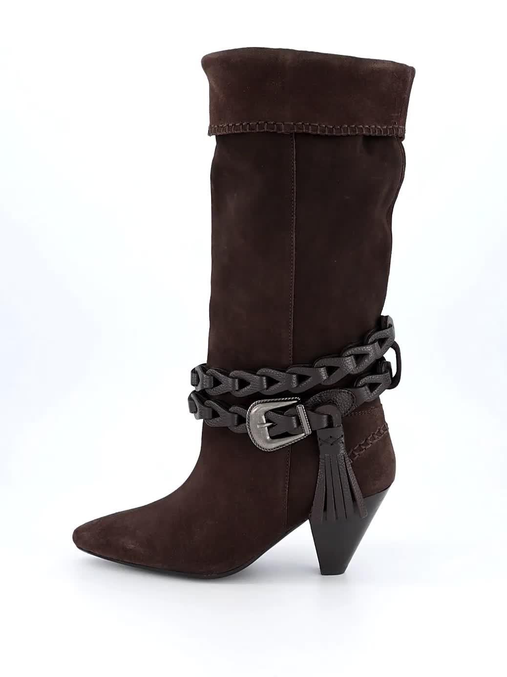 Video of free-people-bridget-belt-slouch-boot-dark-brown