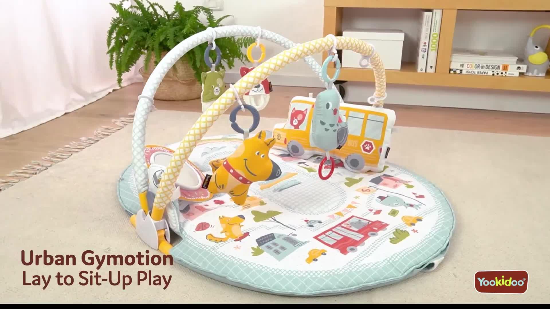 Video of yookidoo-urban-gymotion-lay-to-sit-up-playmat