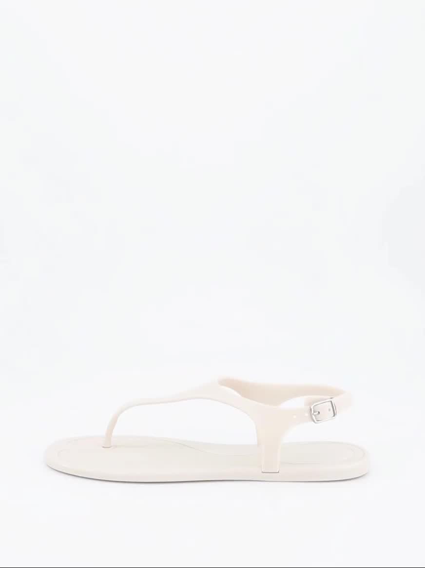 Image thumbnail 6 of 6 of The Very Collection Toe Post Jelly Sandal - Beige