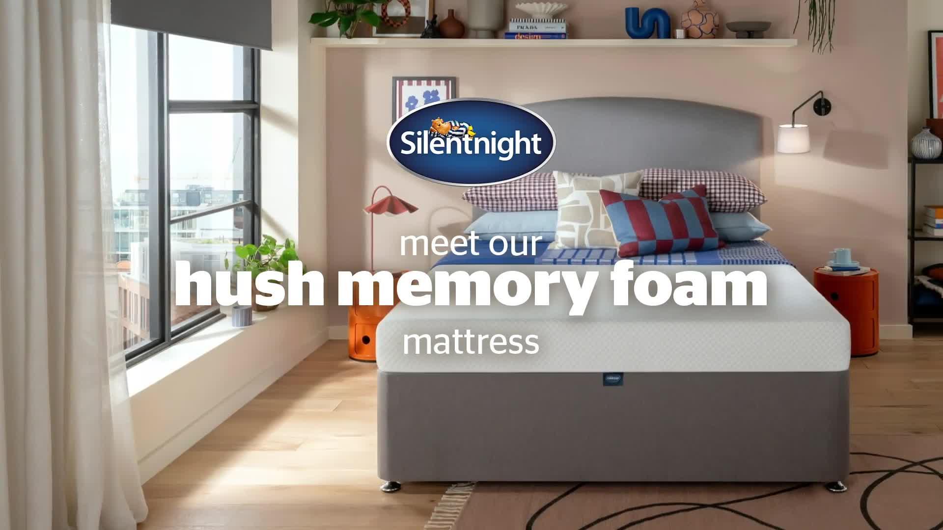 Video of silentnight-comfort-memory-foam-rolled-mattress-express-delivery-available