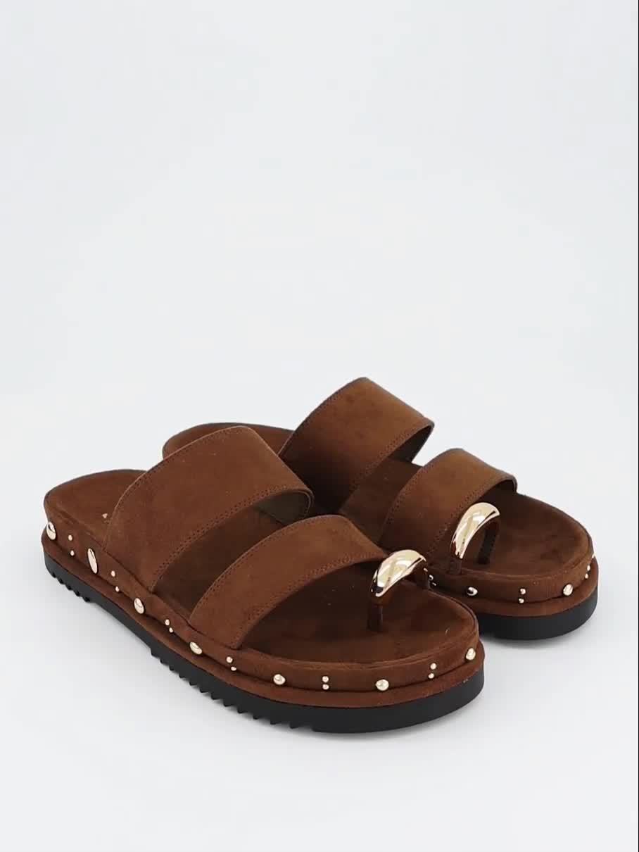 Video of the-very-collection-double-strap-footbed-sandal-khaki