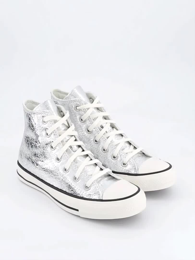 Image thumbnail 7 of 7 of Converse Womens Chuck Taylor Hi All Star - Silver