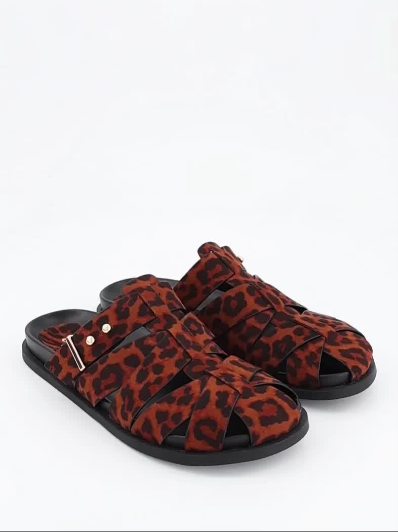 Video of the-very-collection-caged-mule-clog-leopard