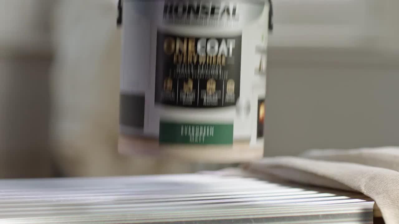 Video of ronseal-one-coat-everywhere-interior-paint-almond-matt-25-litre
