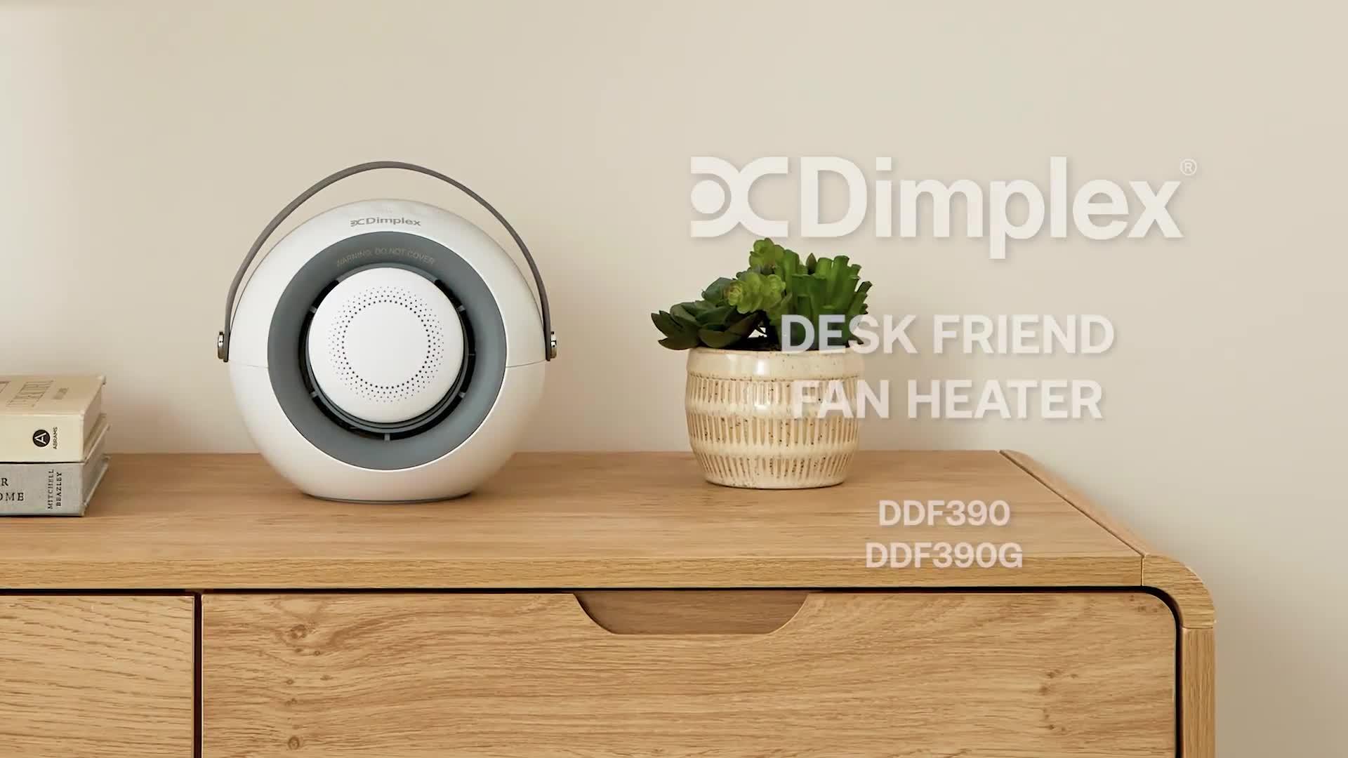 Image thumbnail 8 of 8 of Dimplex DDF390 Desk Friend Fan Heater with Magnetic Hand Warmer 400W - White