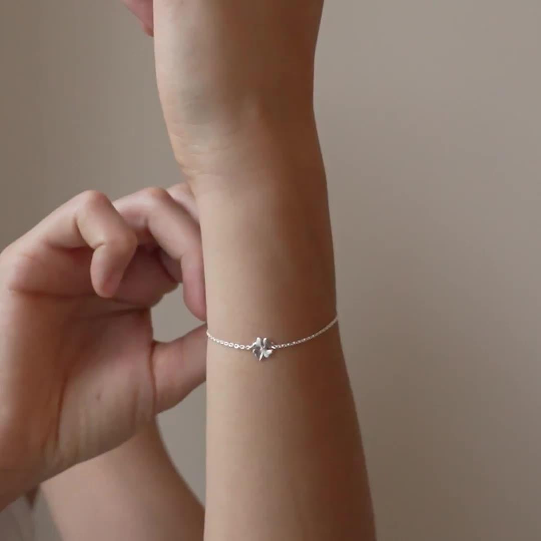 Image thumbnail 4 of 4 of ENAMEL Copenhagen Four-Leaf Clover Bracelet Sterling Silver