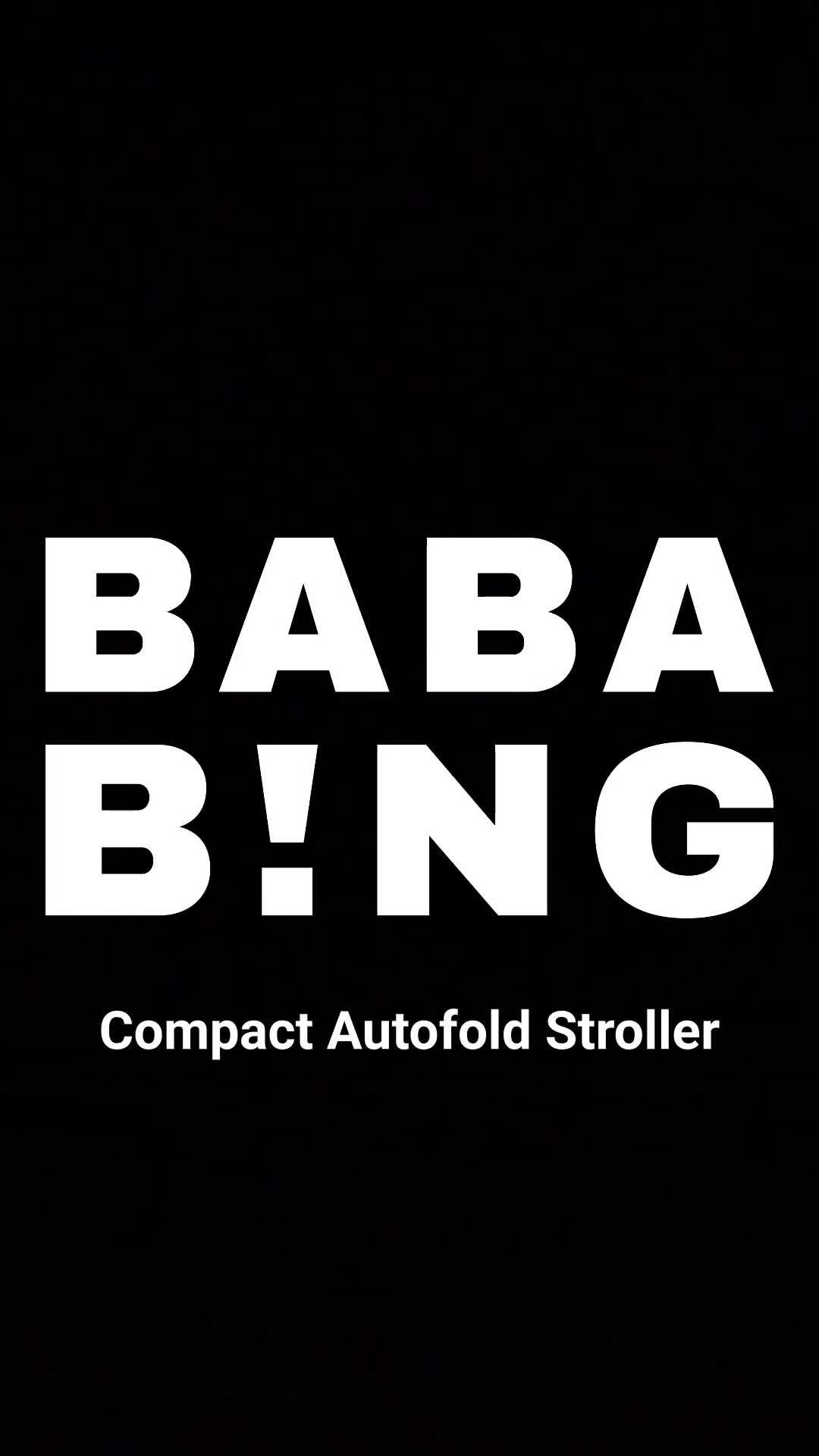 Video of bababing-compact-stroller-black