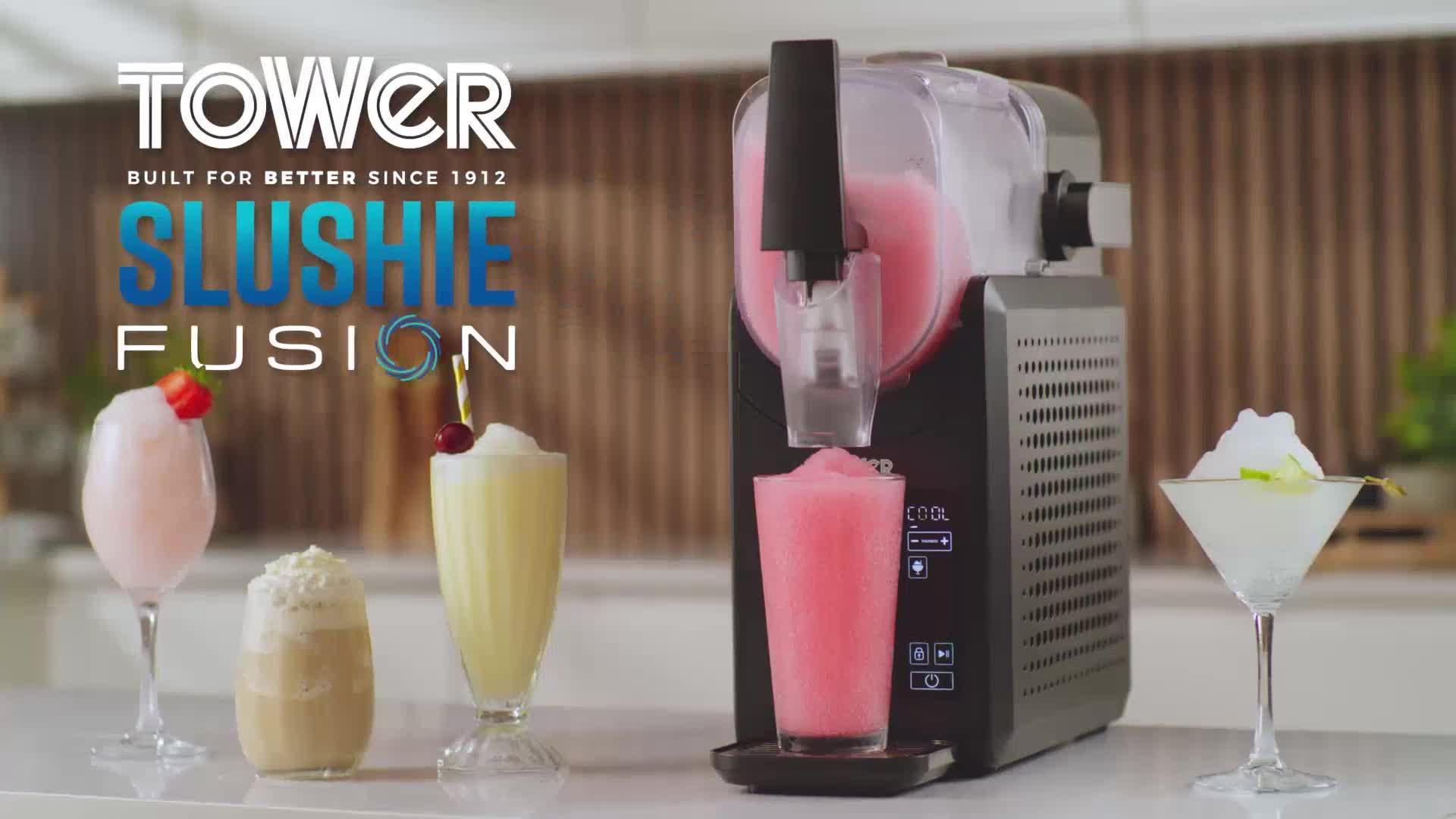 Image thumbnail 8 of 8 of Tower T19058 Frozen Drink Slushie Maker with Digital Display, 5 Drink Pre-sets and Self-Clean Function, 2.6L Tank Capacity, 220W, Black