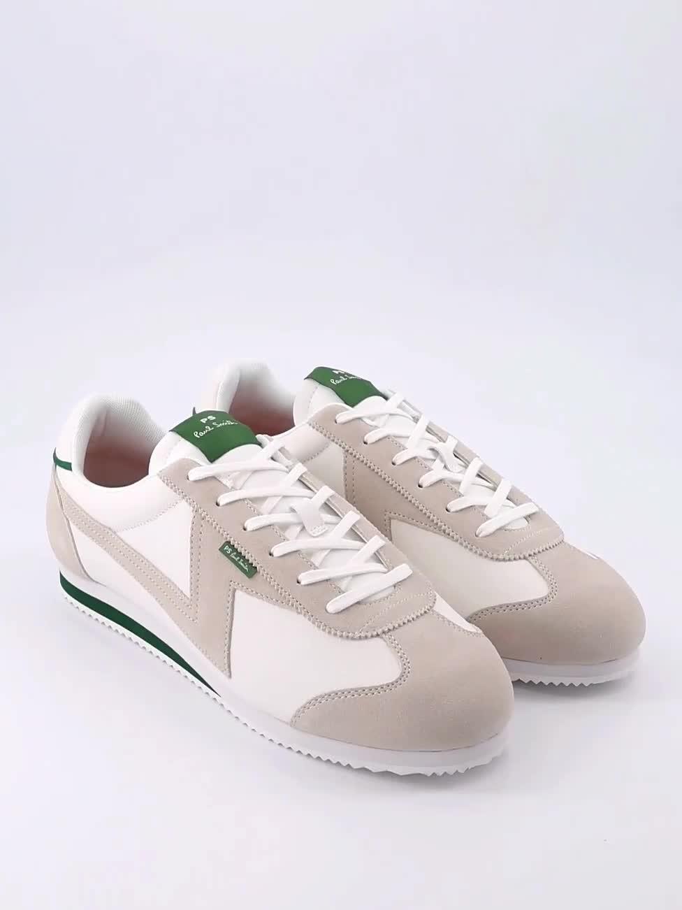 Video of ps-paul-smith-atlanta-retro-low-profile-runner-trainers-white