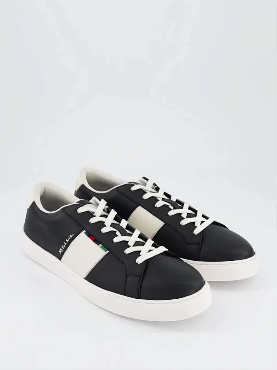 Image thumbnail 7 of 7 of PS PAUL SMITH Beech Logo Leather Trainers - Navy