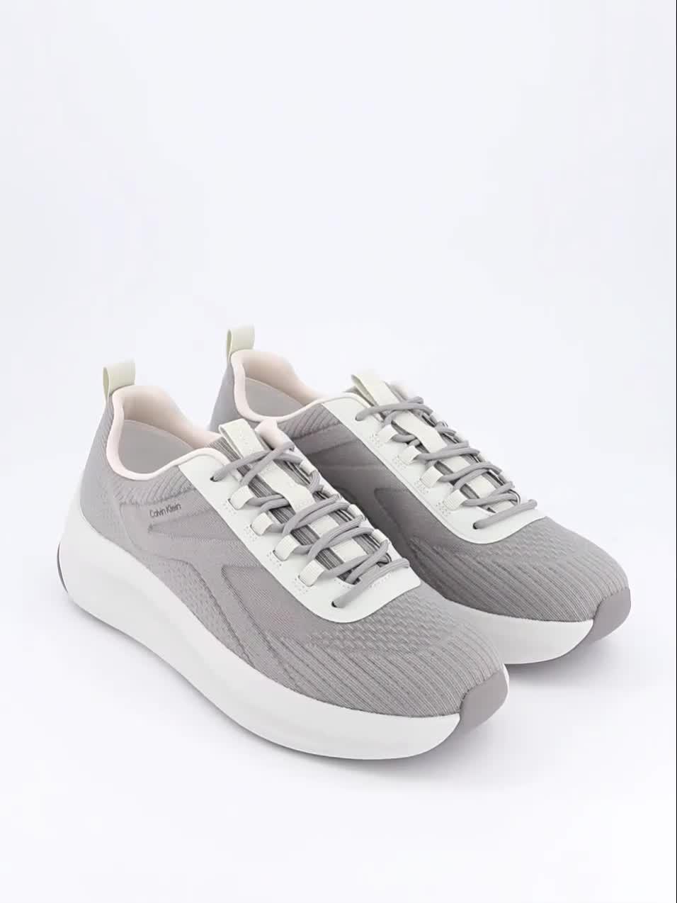 Video of calvin-klein-chunky-run-lacesock-stripe-knitted-trainer-grey