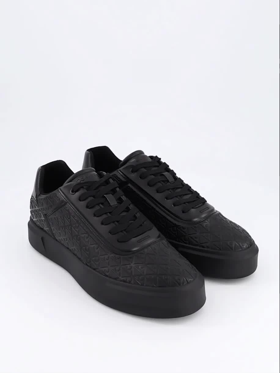Video of calvin-klein-basket-cup-trainer-black