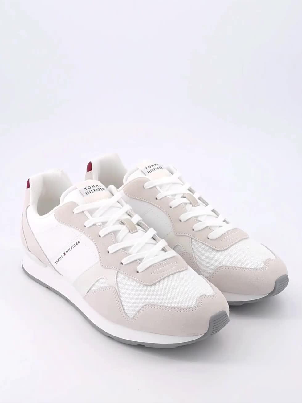 Video of tommy-hilfiger-maxlite-mix-trainer-white