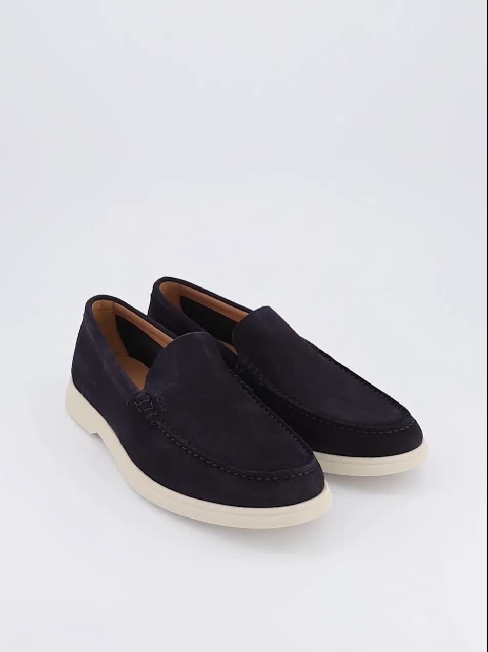 Image thumbnail 7 of 7 of BOSS Sienne Suede Casual Loafers - Navy