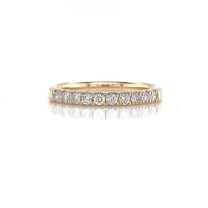 Image thumbnail 4 of 4 of Ernest Jones 14Ct Gold Claw Set Eternity 025Ct Diamond Ring