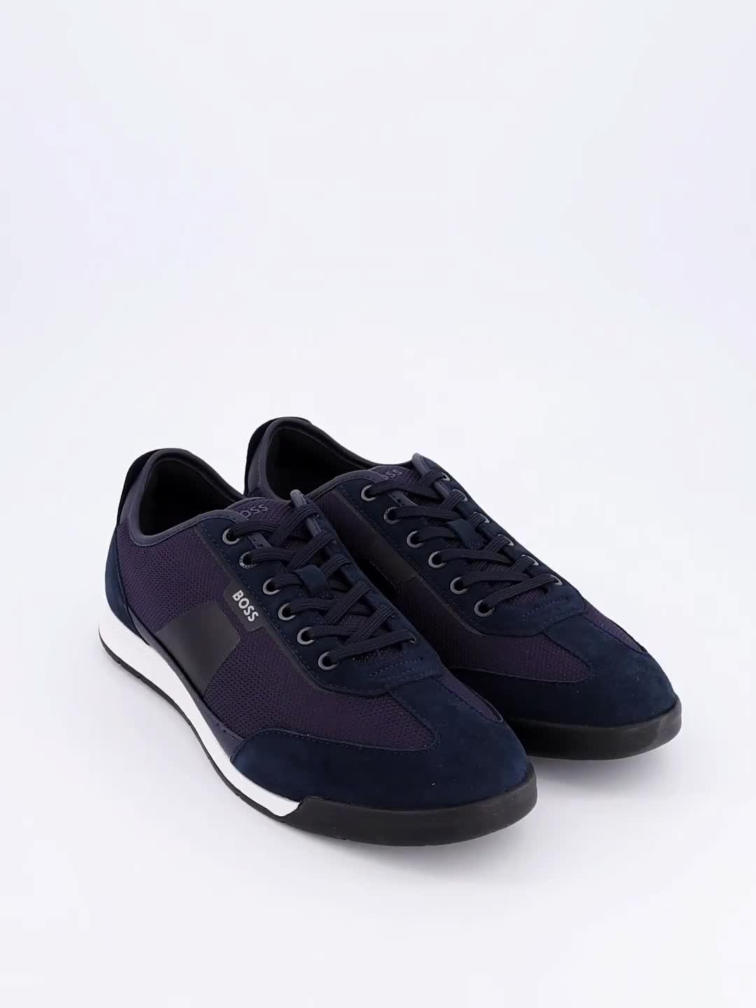Image thumbnail 7 of 7 of BOSS Nitan Low Profile Nylon Trainers - Navy