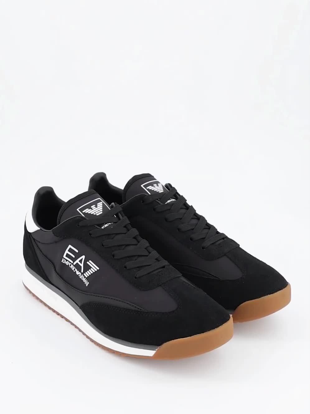 Image thumbnail 7 of 7 of EA7 Emporio Armani Eclipse Suede Trainers - Black