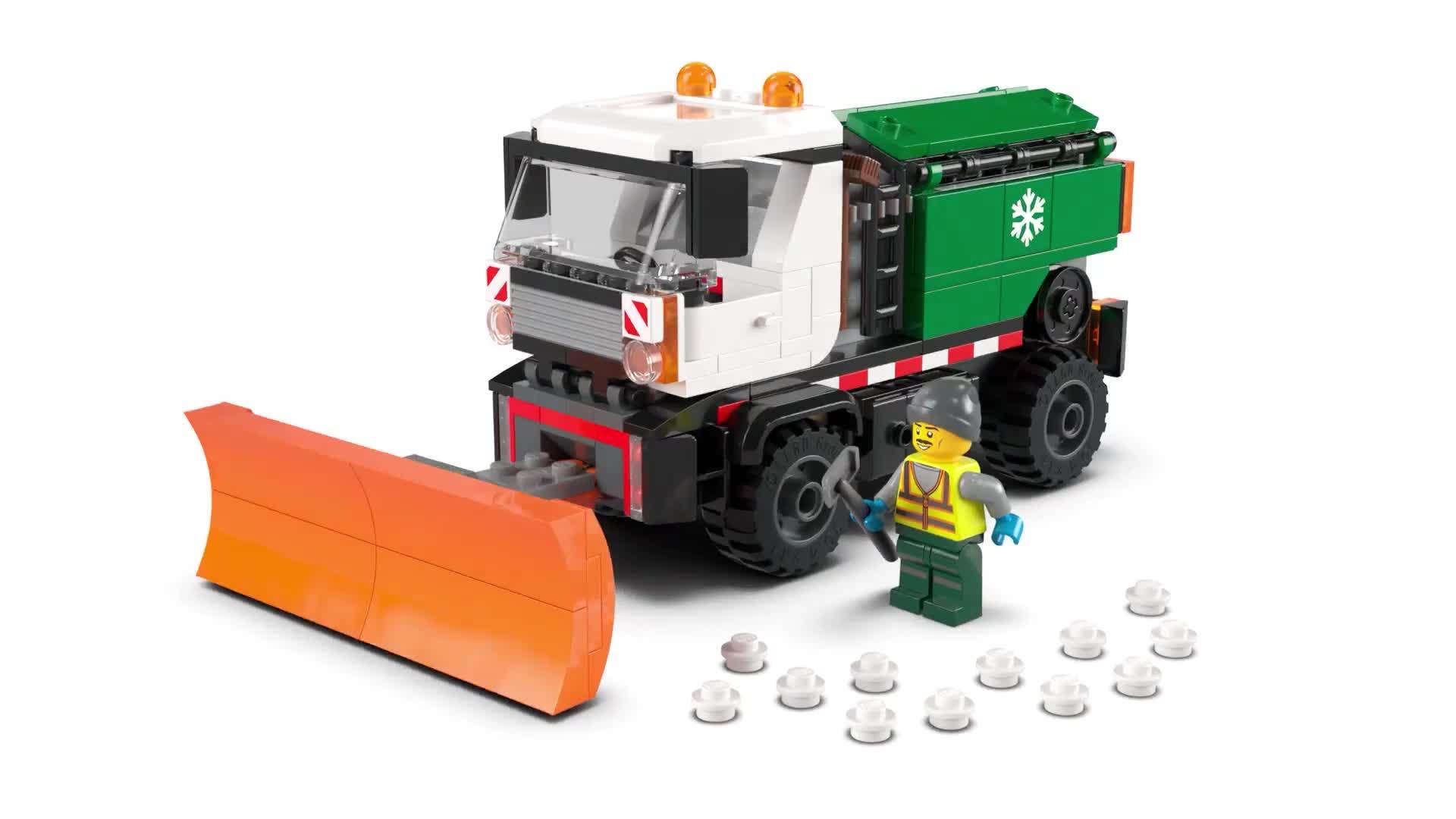 Image thumbnail 8 of 8 of LEGO City Snowplough Truck Toy Building Set 60490