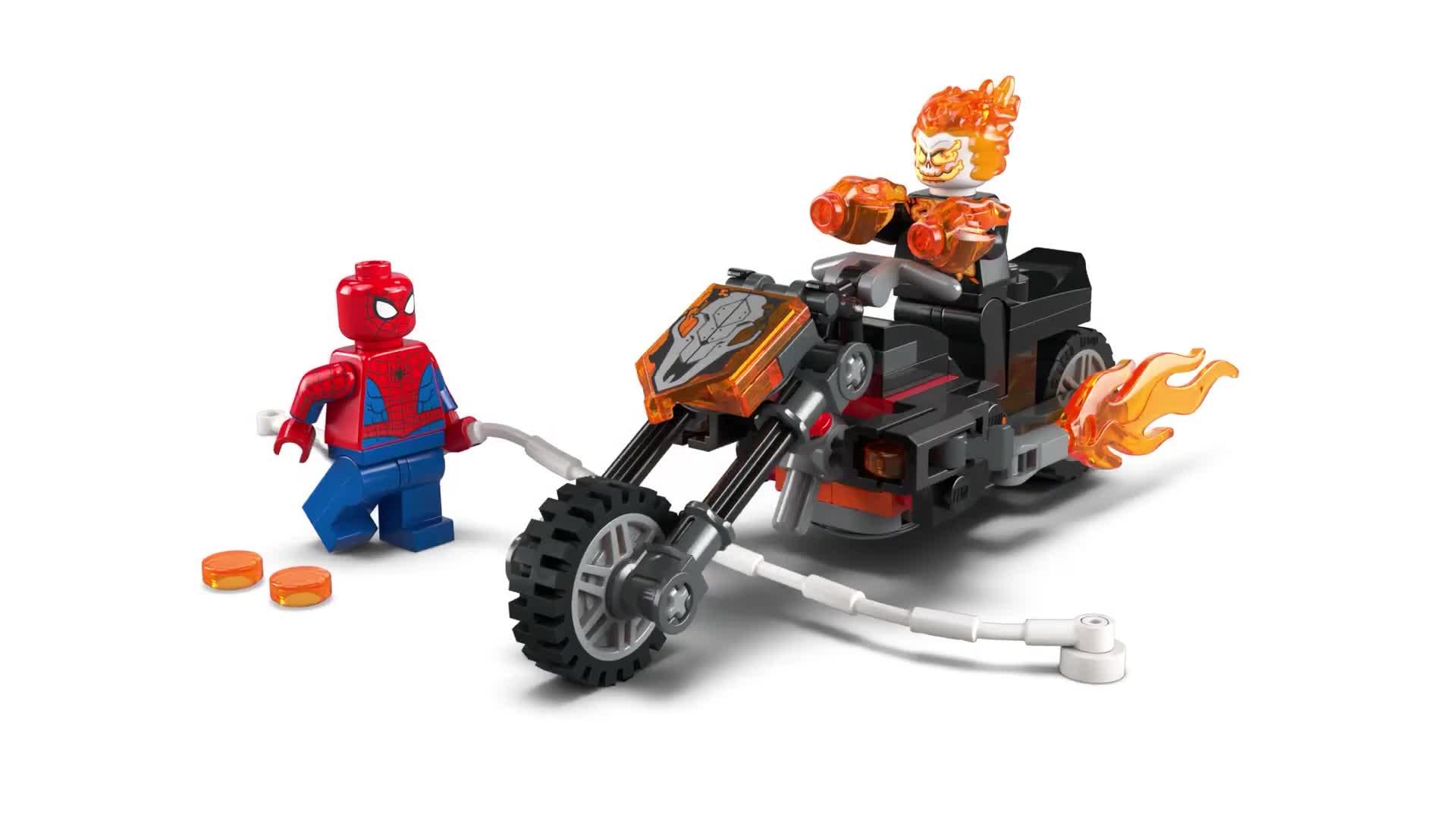 Image thumbnail 8 of 8 of LEGO Super Heroes Spider-Man vs. Ghost Rider Motorcycle 76335