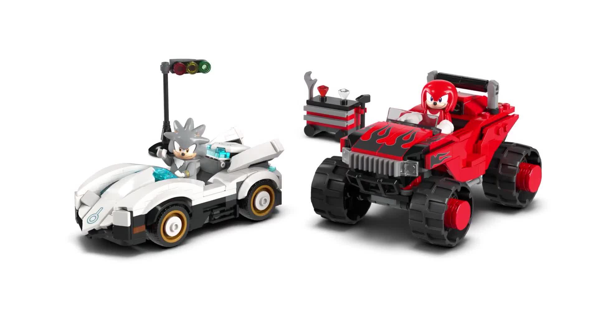 Image thumbnail 8 of 8 of LEGO Sonic Silver&rsquo;s Car vs. Knuckles&rsquo; Monster Truck 77118