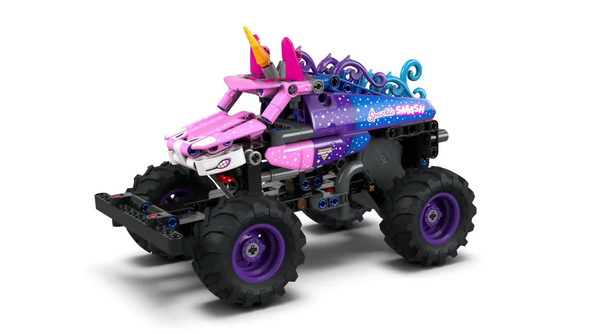 Image thumbnail 8 of 8 of LEGO Technic Monster Jam Sparkle Smash Pull-Back Toy 42220