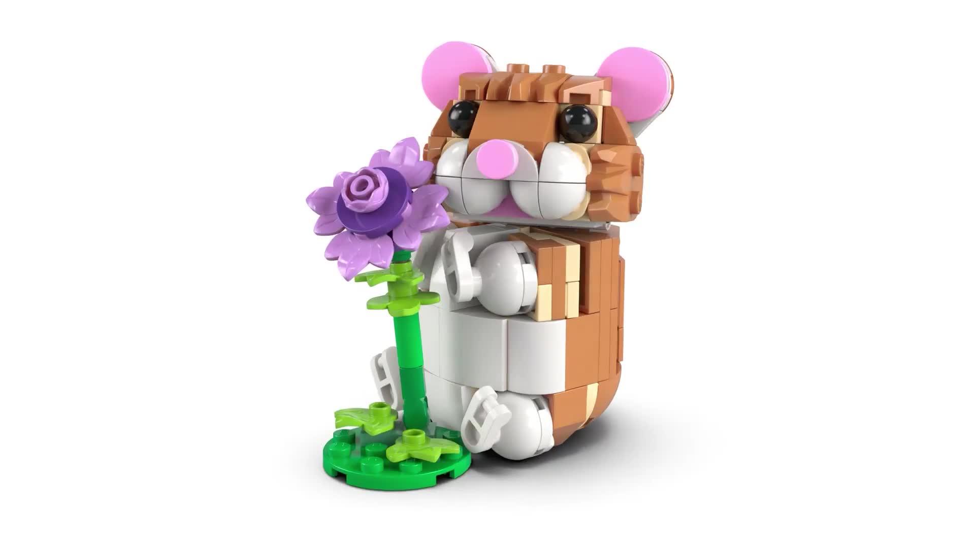 Image thumbnail 8 of 8 of LEGO Creator 3in1 Cute Hamster with a Flower 31376